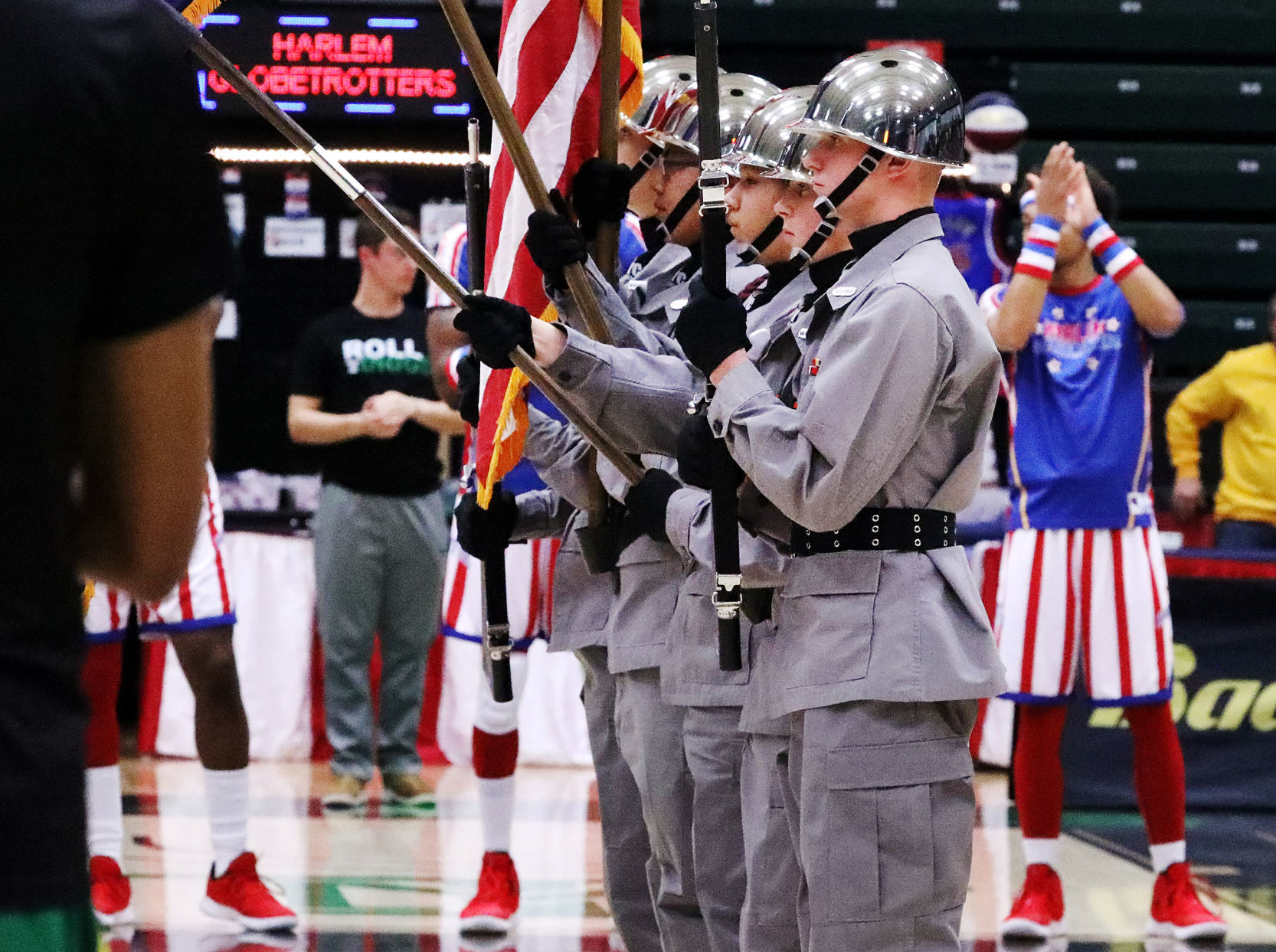 Montana Youth Challenge Academy Color Guard during the National Anthem